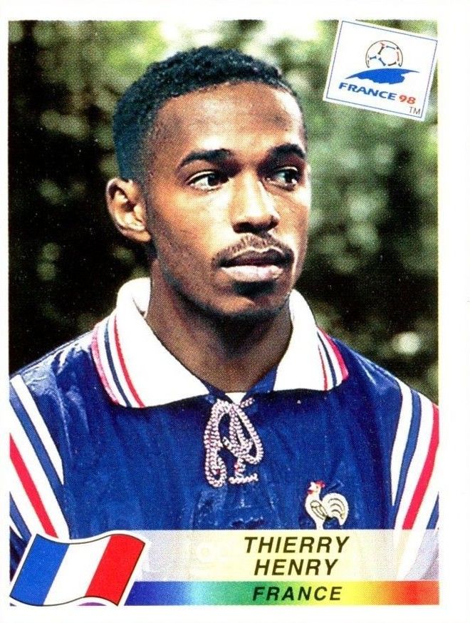 Thierry Henry Fra France 98 Sticker 172 Thierry Henry French Soccer Players Sticker Album Thierry Henry Fra France 98 Sticker 172 Thierry Henry French Soccer Players Sticker Album