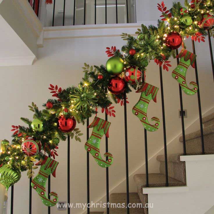 Interior Christmas Decorations best 25+ christmas stairs decorations ideas on pinterest | easy Interior Christmas Decorations best 25+ christmas stairs decorations ideas on pinterest | easy