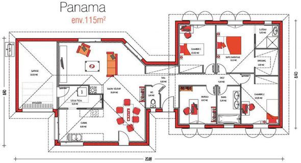 18 best plan maison images on Pinterest House template, Future - plan maison 90m2 plain pied 18 best plan maison images on Pinterest House template, Future - plan maison 90m2 plain pied