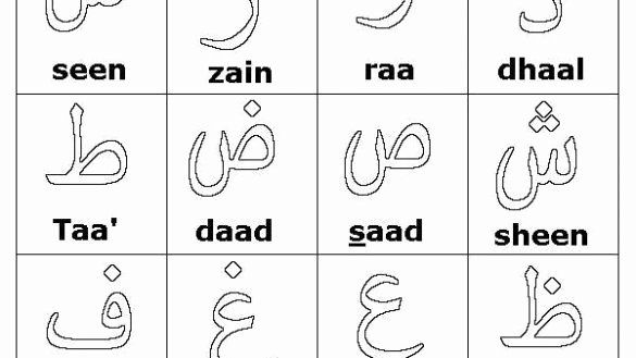 coloring arabic alphabetpdf in 2020 arabic alphabet pdf