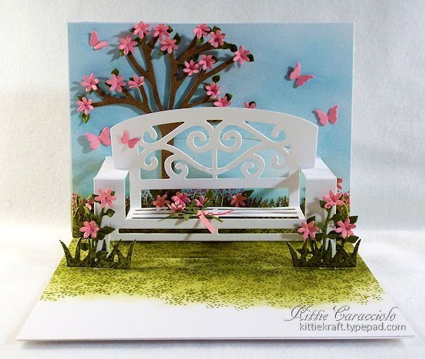 Welcoming Fence Gate And Garden Pop Up Cards Paper Crafts Pop