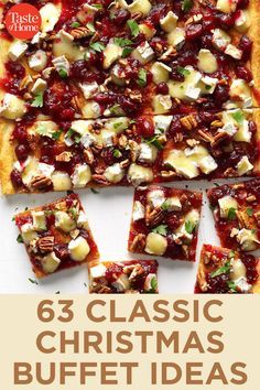 63 Classic Christmas Buffet Ideas | Christmas food dinner, Christmas
