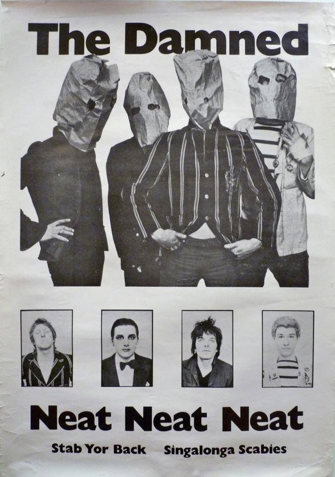 1137 best music posters images on pinterest concert posters the damned flyer