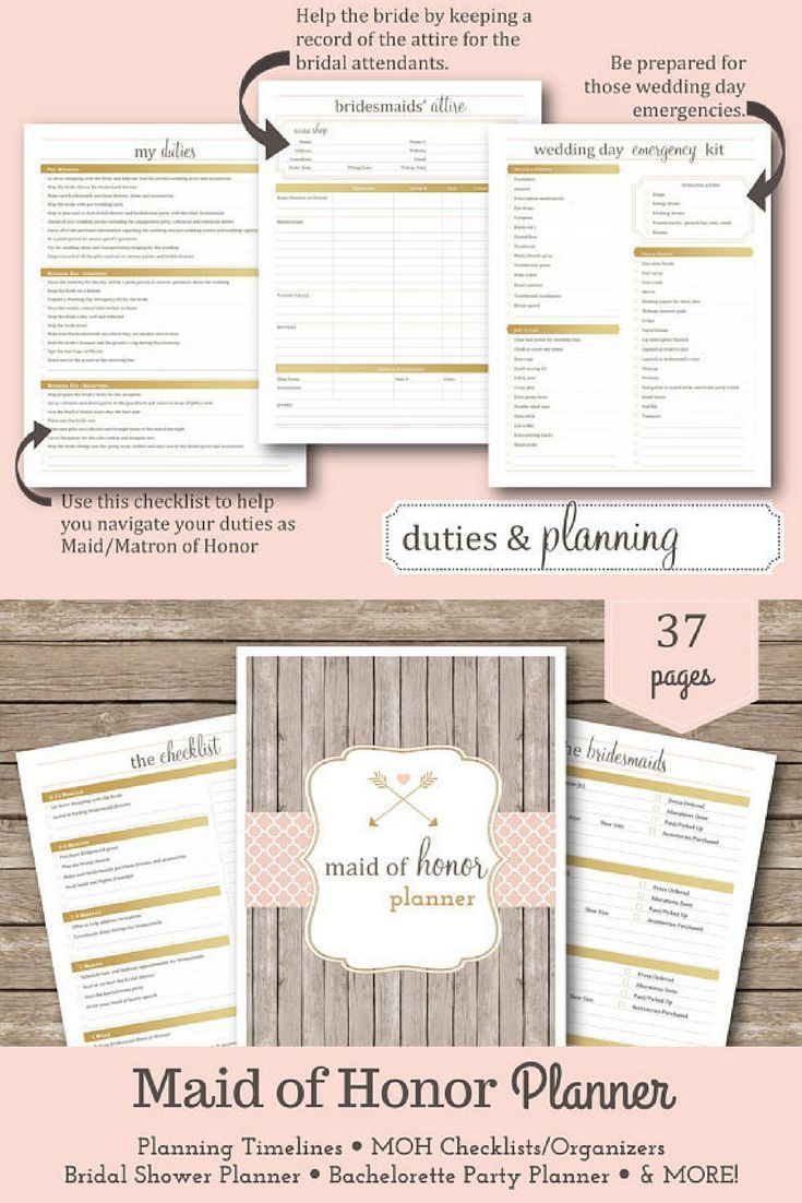 maid of honor planner #developing #planner #printable image about Maid of Honor Printable Planner known as maid of honor planner #creating #planner #printable