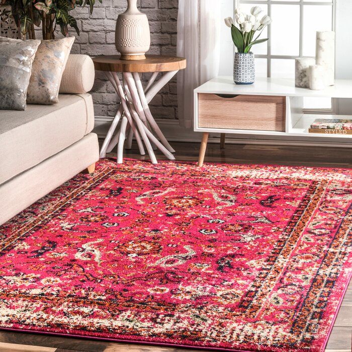 Alessia Pink Area Rug In 2020 Pink Area Rug Floral Area Rugs Area Rugs For Sale