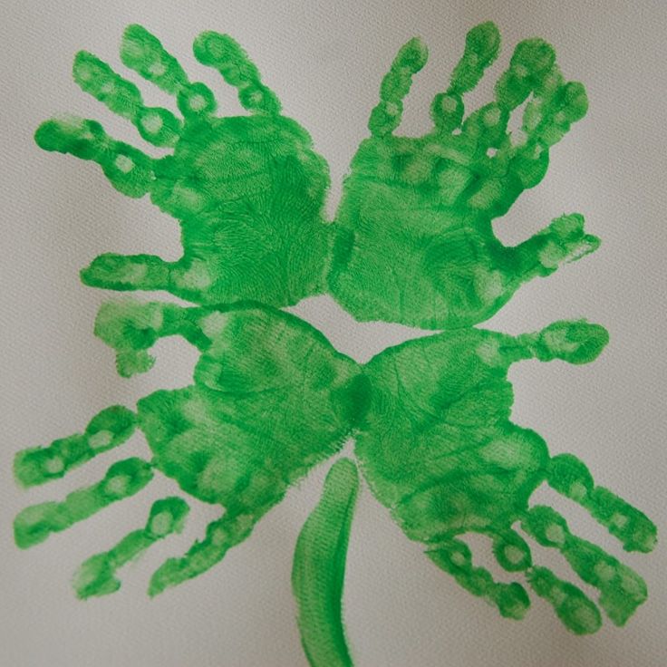 st patricks day hand art
