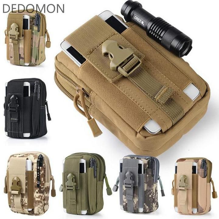 Tactical Waist Pack Belt Bag Hiking Military Molle Pouch Phone Pocket EDC Wallet