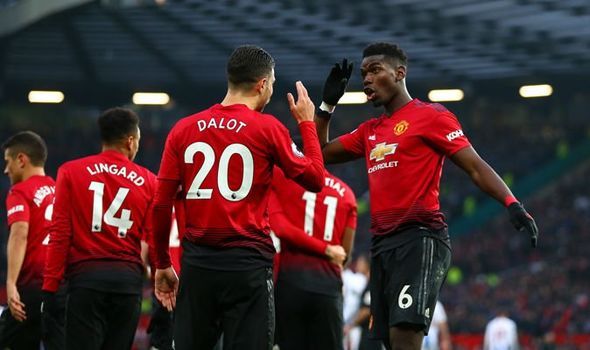 Man Utd 2 1 Brighton Paul Pogba And Marcus Rashford On Target In Premier League Win Premier League Marcus Rashford Brighton