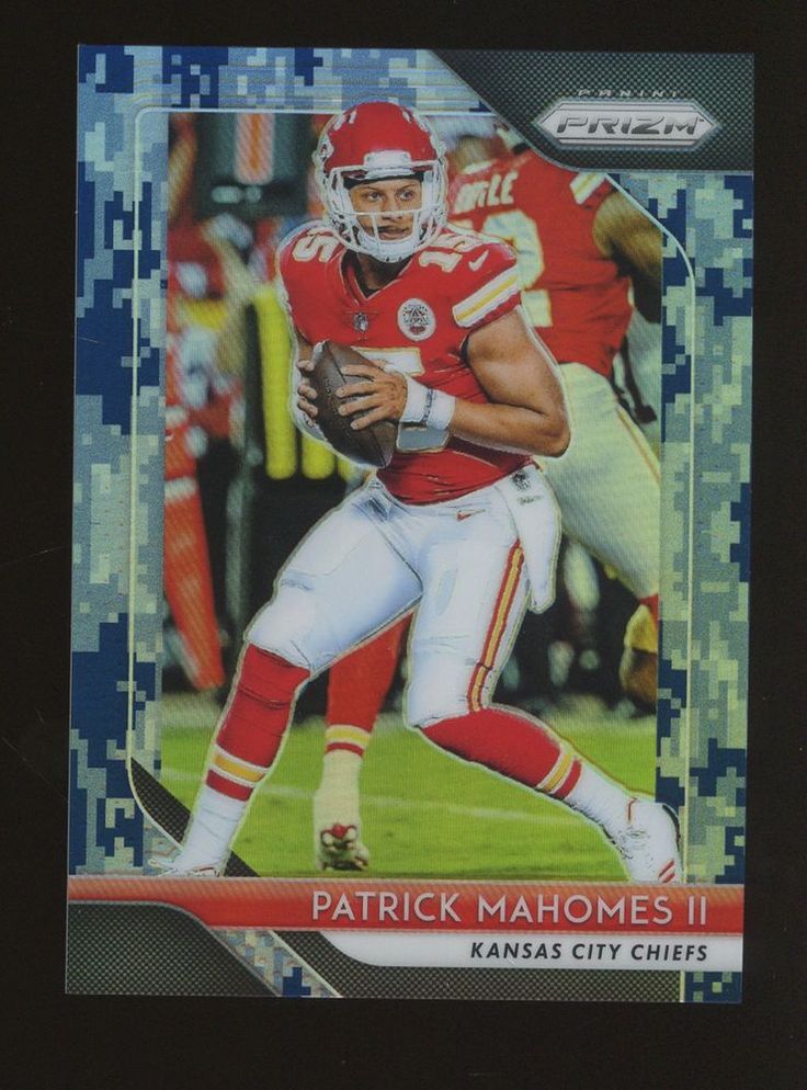 Patrick Mahomes 2018 Panini Prizm CAMO 19/25 Chiefs