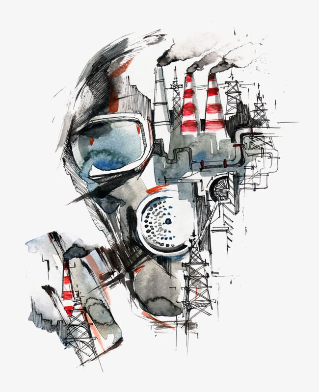 Drawing Pollution Mask | Air pollution poster, Ecology art ...