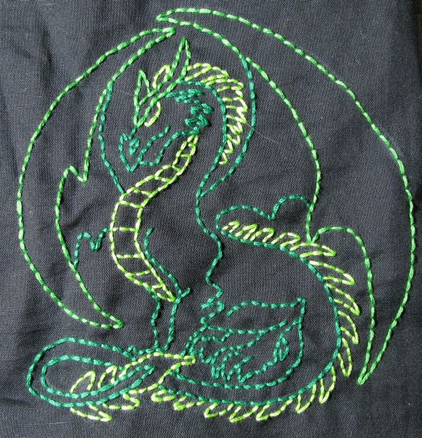 Embroidery art stitch Dragon cross stitch pattern Fantasy dragon portrait Magic decor ornament decor Hand embroidery pattern