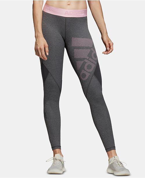 adidas AlphaSkin ClimaCool® Leggings - Macy's | Leggings are not Grey sports leggings, capris