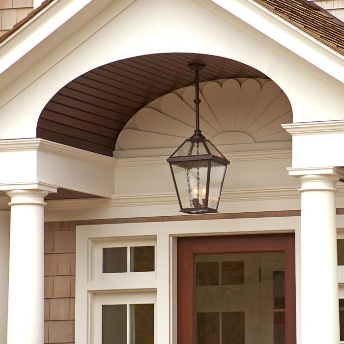 Lantern 14 Wide Solid Stem Exterior Pendant Light Porch Fixtures Entry Lighting Solid Stem Exterior Pendant Light, Outdoor Entry Lights Hanging