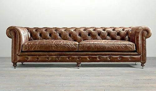 Brown Leather Tufted Sofa All Sofas For Home In 2019