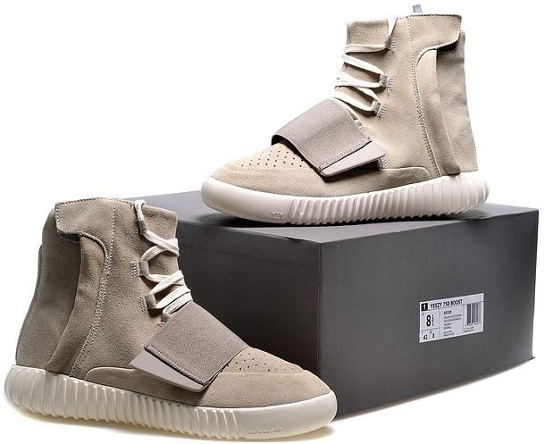 Mens Adidas Kanye West Yeezy3 750 Boost Gray1