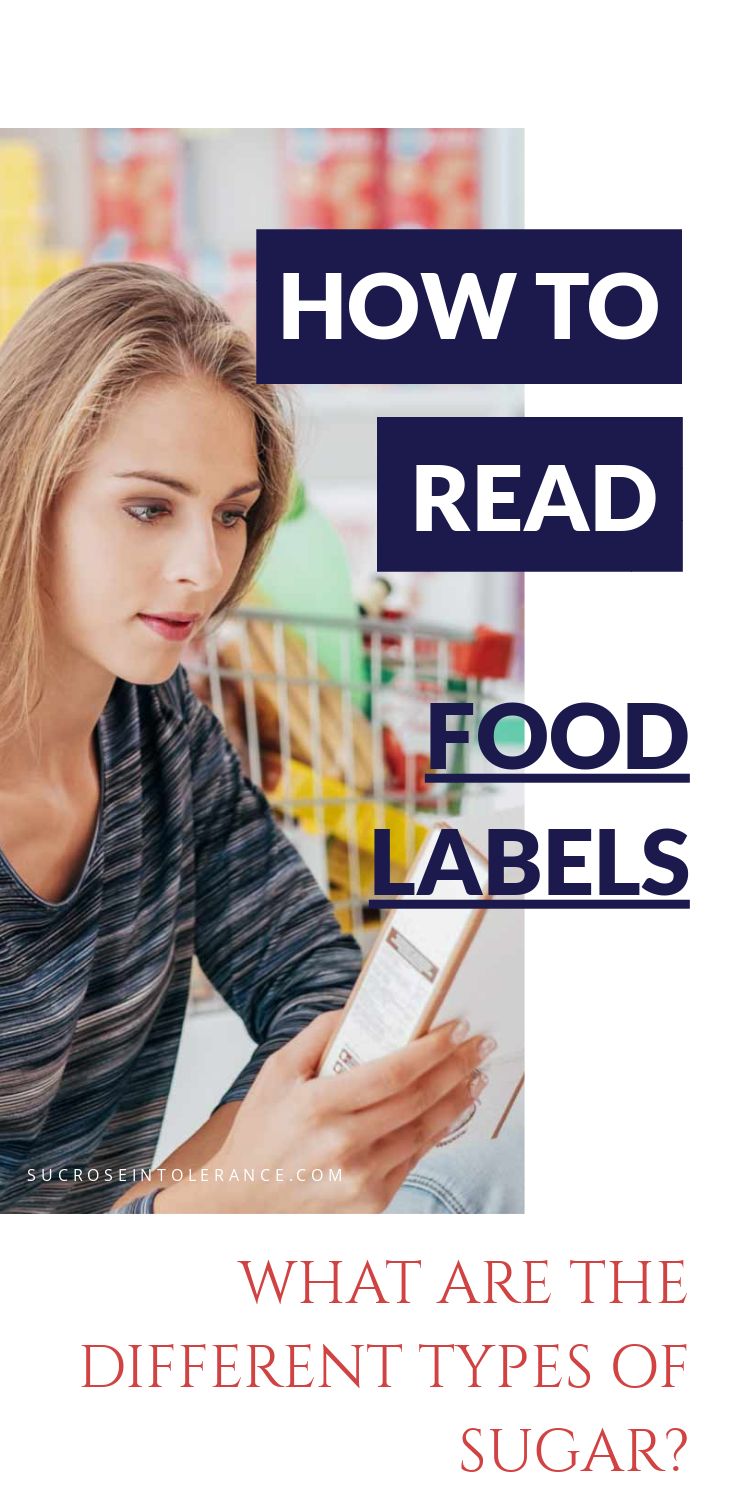 How to Read Food Labels and Learn the Different Types of Sugar on Them. | Reading food labels ...