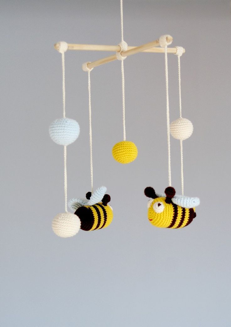 Baby Mobile Biene Mobile Crochet Hanging Crib Mobile Kinderzimmer Dekoration Baby Mobile Biene Mobile Crochet Hanging Crib Mobile Kinderzimmer Dekoration
