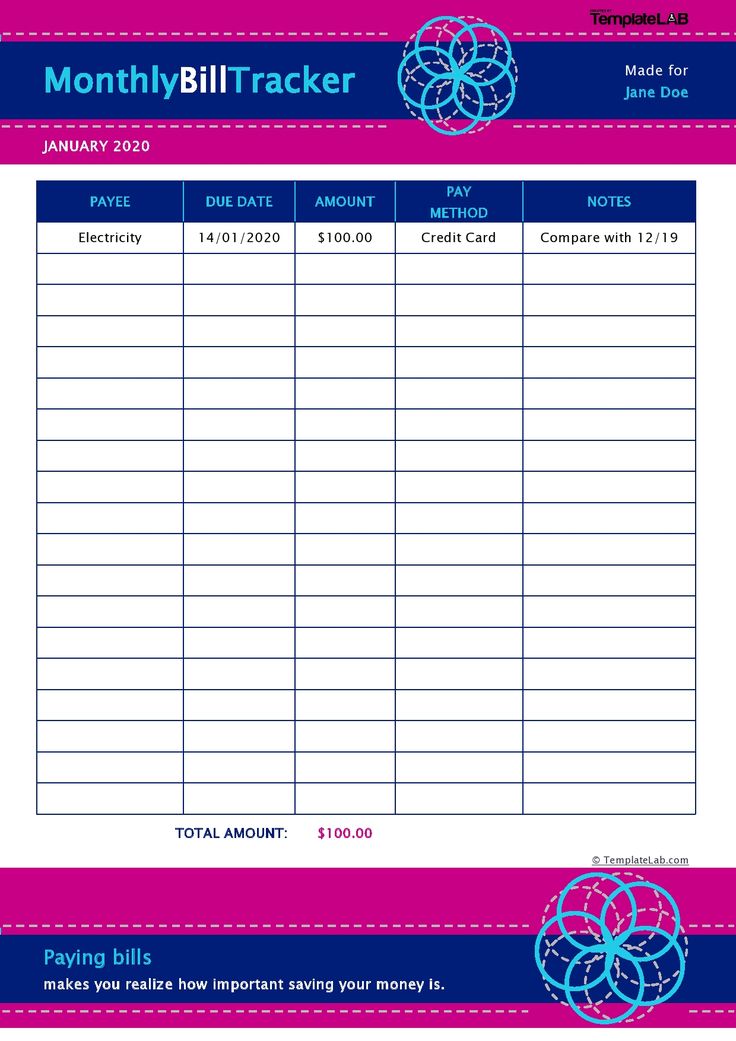 33 Free Bill Pay Checklists & Bill Calendars (PDF, Word & Excel 33 Free Bill Pay Checklists & Bill Calendars (PDF, Word & Excel