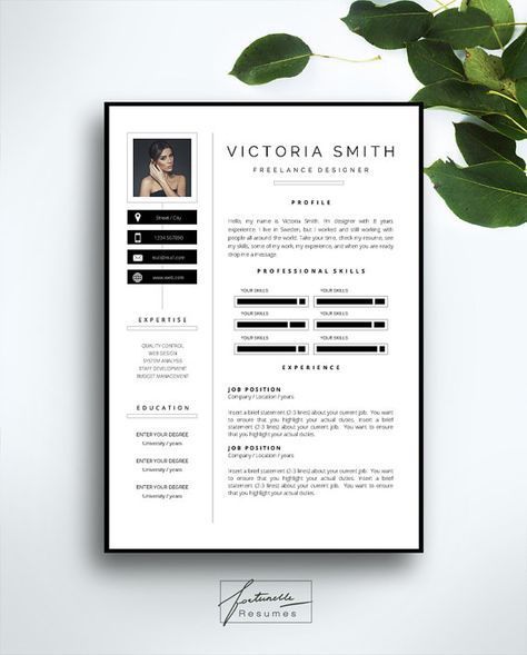 Página 3 de la plantilla de curriculum vitae / plantilla de CV + carta de…