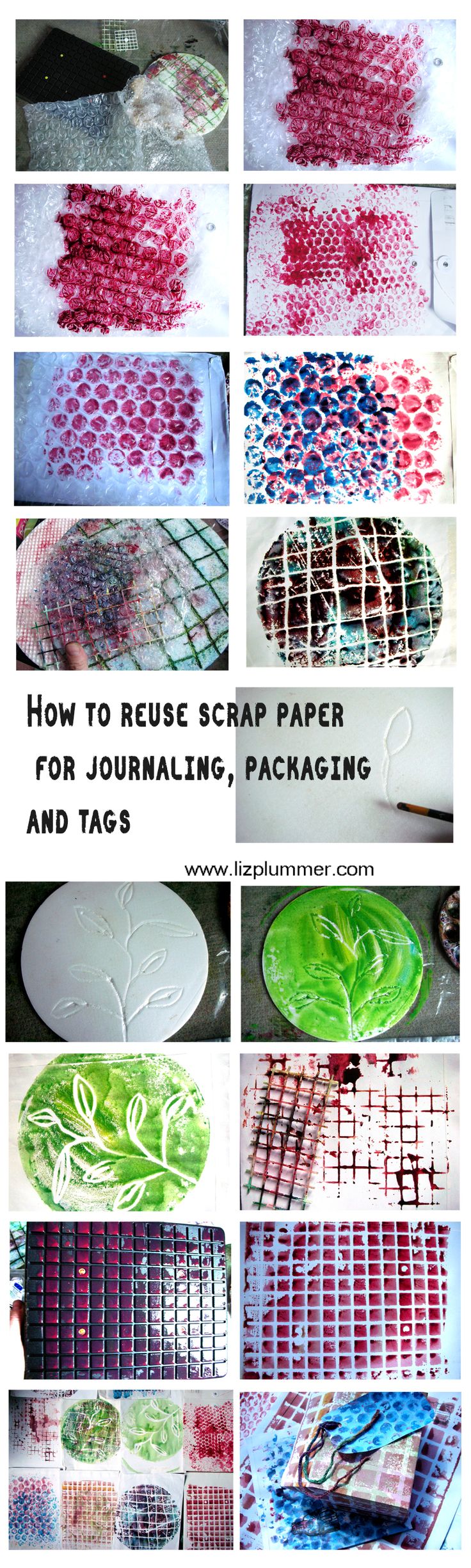 How to reuse scrap paper for journaling, packaging and tags - Liz