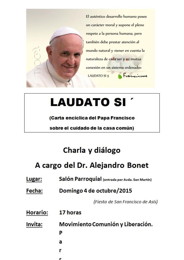FRANCISCO Laudato si´ FRANCISCO Laudato si´