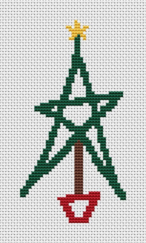 christmas cross stitch pattern modern christmas tree cross stitch christmas trees