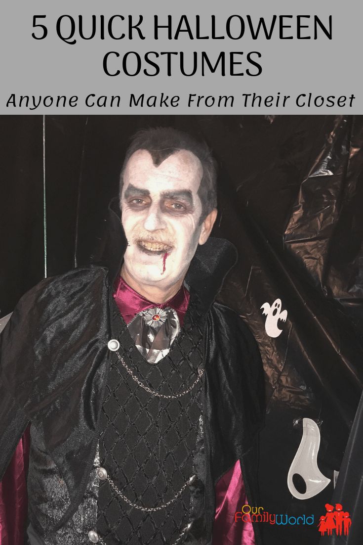 5 Quick Halloween Costumes Anyone Can Make From Their Closet in Feb
