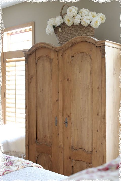 Best 25+ Pine Wardrobe Ideas Only On Pinterest Painting Pine French armoire with sweet basket of flowers on top. Antique Pine FurnitureCountry FurnitureFurniture DecorMaster Bedroom ... - Best 25+ Pine Wardrobe Ideas Only On Pinterest Painting Pine