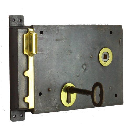 ~ Victorian Style ~ Davenport ~ Cast Iron /& Brass Rim Lock ~