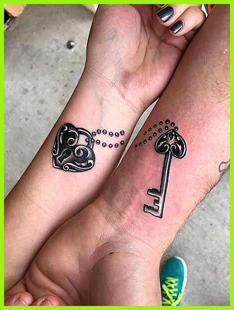 Schloss schlüssel tattoo