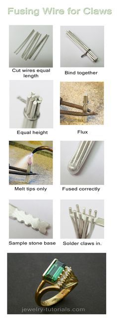 Fusing Wire for Claws / <b>Prongs</b> - Making wire claws (<b>prongs</b>)