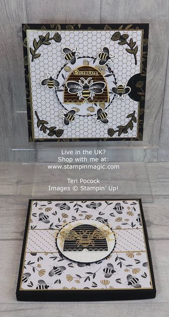 Stampin Friends Blog Hop Birthday Bash Spinner Card Bee Cards Bee Stampin Friends Blog Hop Birthday Bash Spinner Card Bee Cards Bee