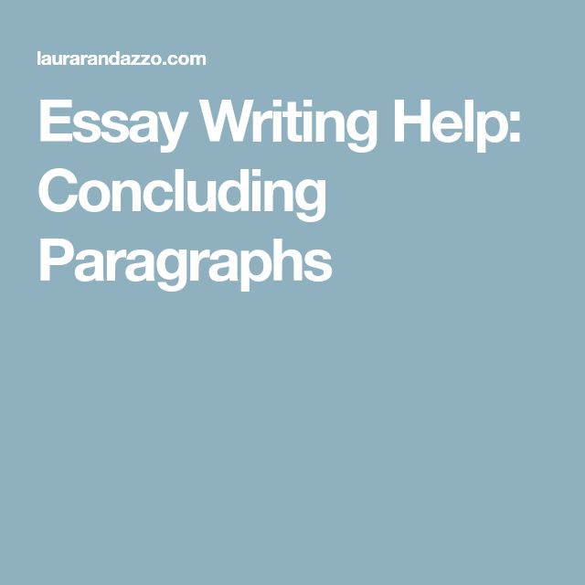 Help concluding essay