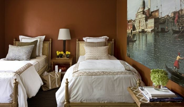 1001 Ideas De Decoración Con Cuadros Para Dormitorios Dormitorios Habitación Con Dos Camas Dormitorios Individuales