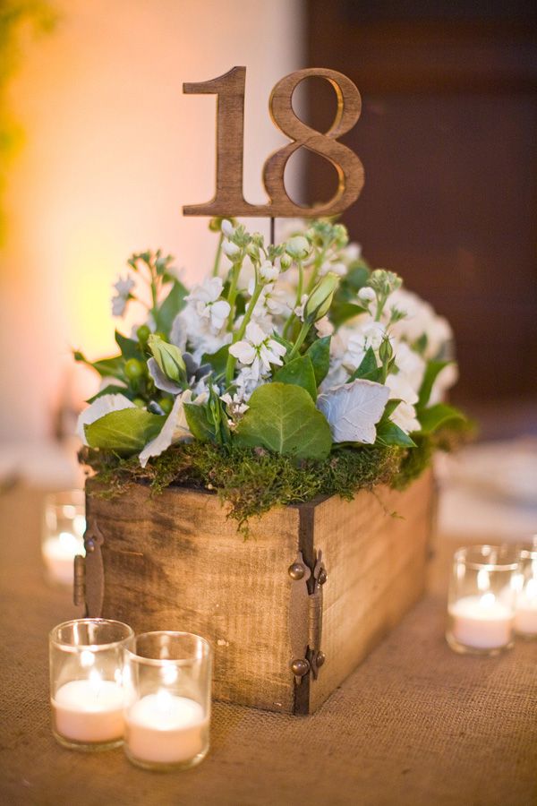 79 Best Boxed Wedding Centerpieces Images On Pinterest Fl Rustic Santa Barbara Wedding Vintage Centerpiecesrustic Centerpieceswedding Tableswood Box