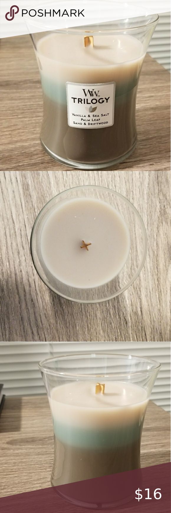 New Medium WoodWick Trilogy Candle... in 2020 | Wood wick candles