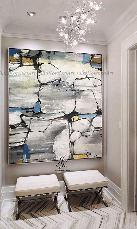 Abstract Acrylic Painting Gold Painting Abstract Painting
