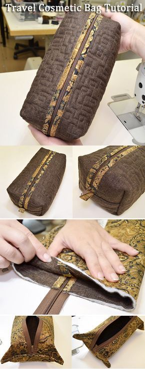 I suggest you make a simple, but very convenient travel cosmetic bag. DIY Tutori… I suggest you make a simple, but very convenient travel cosmetic bag. DIY Tutori…