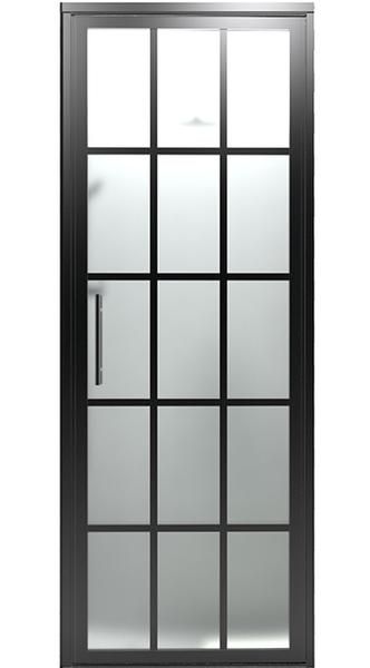 Gridscape Gs1 Swing Shower Door In Black With Satindeco Glass Doors Coastal Gridscape Gs1 Swing Shower Door In, Gridscape Sliding Shower Door