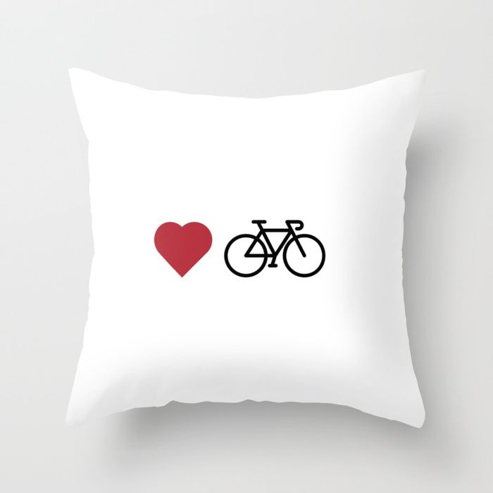 Throw Pillow love my bike on #society6 Beautiful Ride Bicycle Pillow Cover