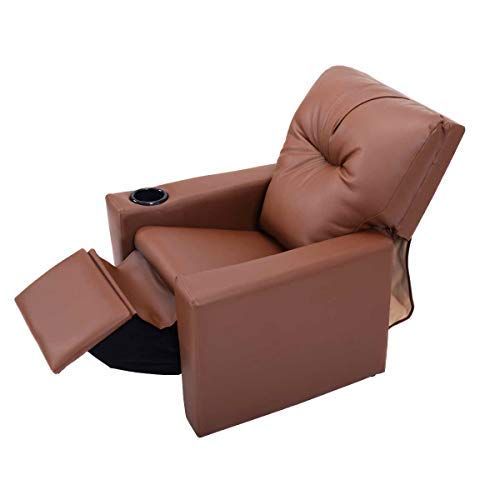 Kids Recliner With Cup Holder Brown Leather Sofa Chair Recliners Chairs For Children Homedecortips Onli Kids Recliner Chair, Child Recliner Chair With Cup Holder