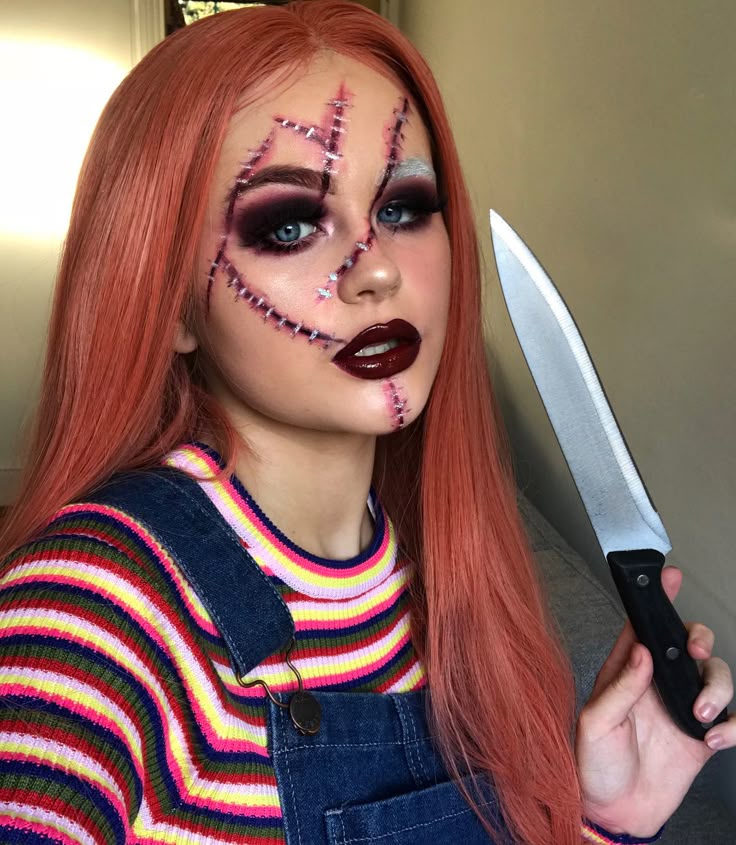 glam chucky 🔪 i have a tutorial on this which will be up tomorrow! it’s sup...