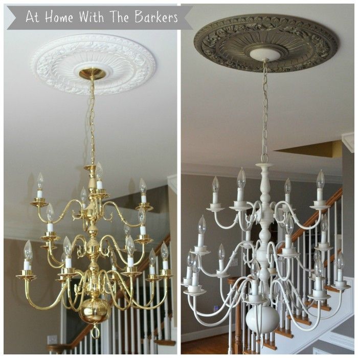 124 Best Repaint The 90 S Brass Fixtures Images On Chandelier Makeover