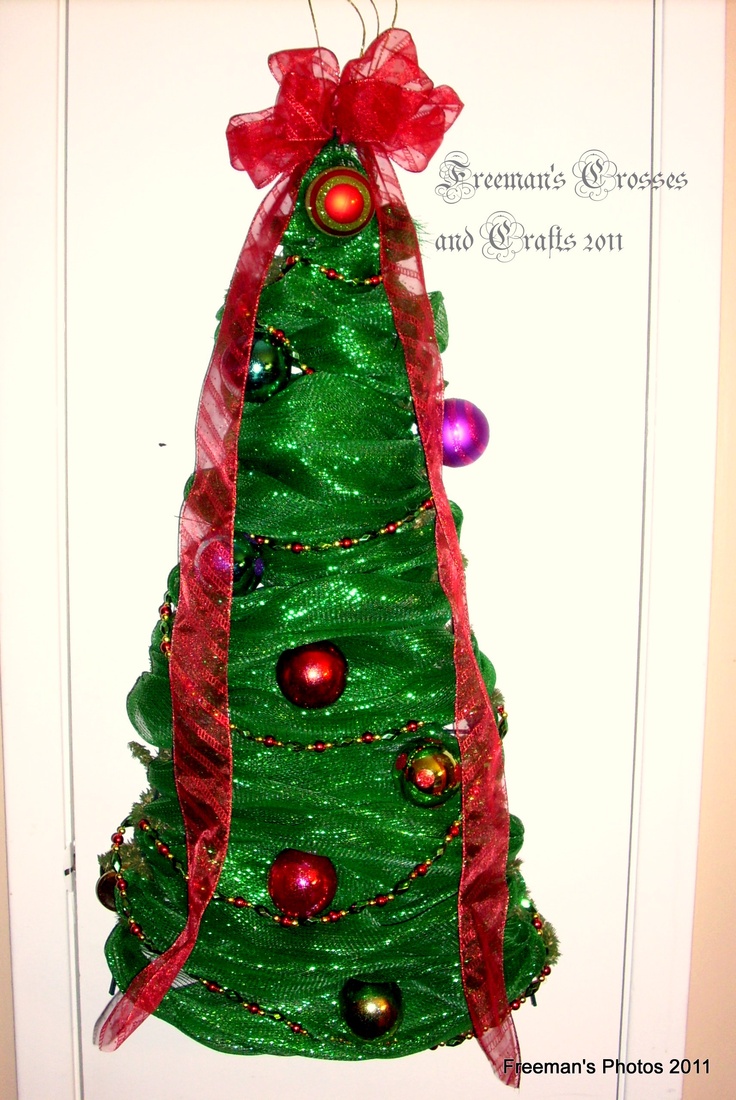 deco mesh christmas tree made by freeman s crosses and deco mesh christmas tree made by freeman s crosses and