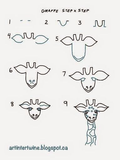 art intertwine how to draw a giraffe step by step guide