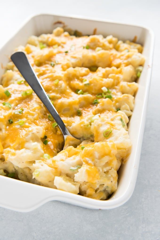 Creamy Potluck Potatoes are total comfort food! Cheesy and Creamy Potluck Potatoes are total comfort food! Cheesy and