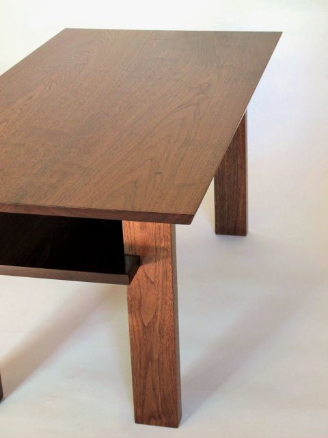 Narrow Clic Coffee Table Furniture Pinterest Wood A Handmade Narrow Wood Coffee Table With Inset Shelf For Storing Remotes Magazineore