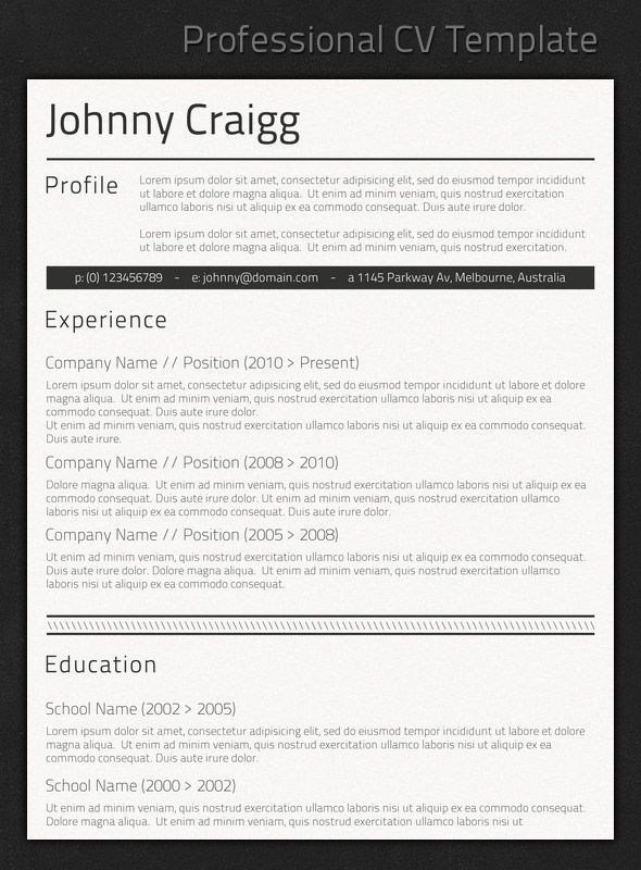 best layout for resumes