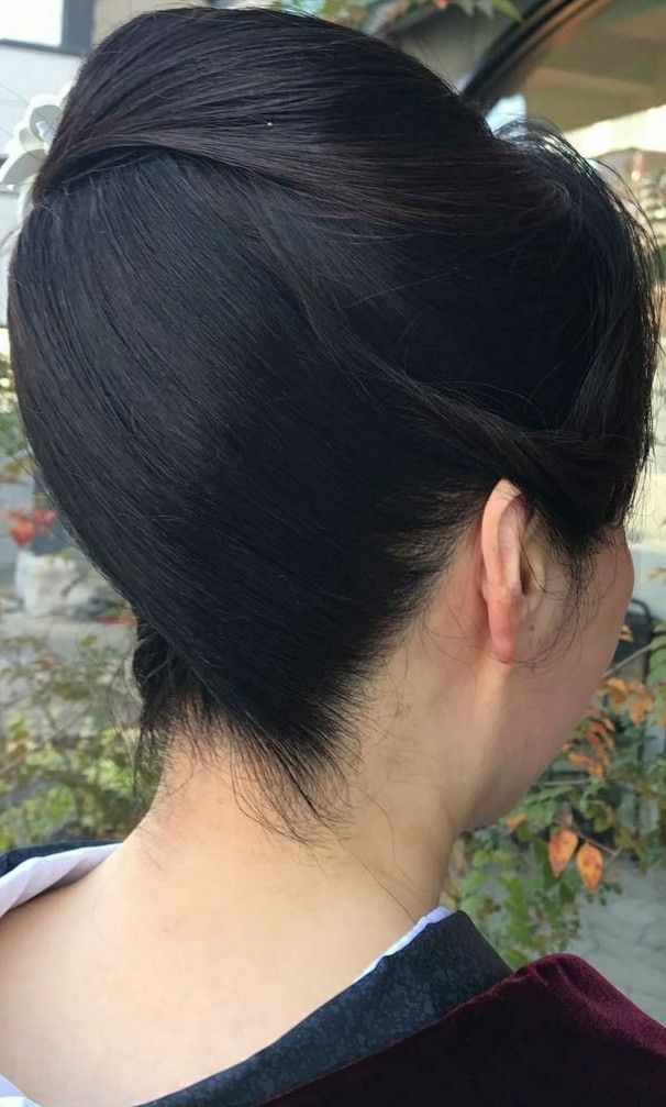 Big Bun Hair おしゃれまとめの人気アイデア Pinterest Ahmet Canturk アップヘア 髪型 襟足