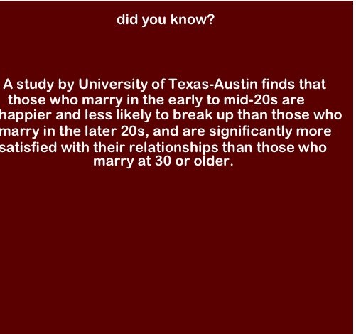 Marrying high school sweetheart later in life